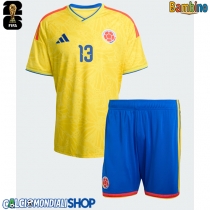 Maglie da calcio Colombia Yerry Mina #13 Prima Maglia Bambino Mondiali 2026  Manica Corta (+ Pantaloni corti)
